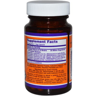 733739029263 - NOW Foods, Probiotic-10™ 25 Billion, 50 Veg Capsules - gallery image 2