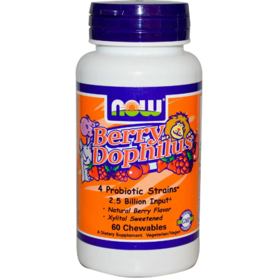733739029362 - NOW BerryDophilus Extra Strength (Chewables), 50 tabs.
