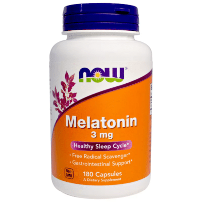 733739032577 - NOW Foods, Melatonin, 3 mg, 180 Veg Capsules - gallery image 2