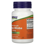 733739046826 - NOW Foods, Ginkgo Biloba With Eleuthero Root, 50 Veg Capsules - gallery image 7