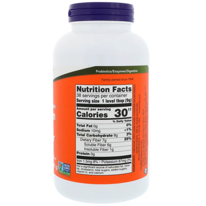 733739059666 - NOW Foods, Psyllium Husk Powder, 12 oz (340 g) - gallery image 4