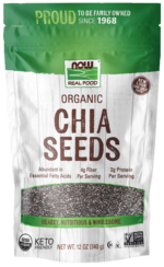 733739062444 - NOW Foods, Real Food, Organic Chia Seeds, 12 oz (340 g) - gallery image 3