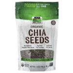 733739062444 - NOW Foods, Real Food, Organic Chia Seeds, 12 oz (340 g) - gallery image 7