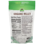 733739062857 - NOW Foods, Organic Millet Whole Grain, Hulled, 16 oz (454 g) - gallery image 4