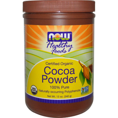 733739066725 - NOW Foods, Real Food, Organic Cocoa Powder, 12 oz (340 g)