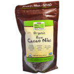 733739066763 - NOW Real Food Organic Raw Cacao Nibs, 227 g.