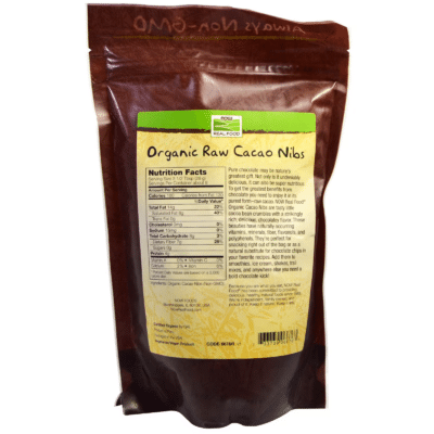733739066763 - NOW Real Food Organic Raw Cacao Nibs, 227 g. - gallery image 2