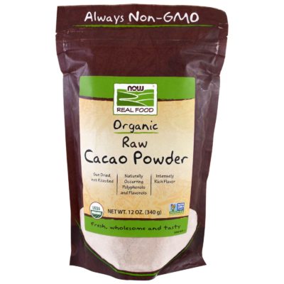 733739066787 - NOW Foods, Real Food, Organic Raw Cacao Powder, 12 oz (340 g)