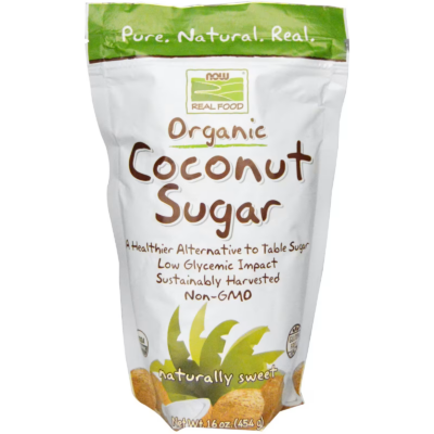 733739069153 - NOW Foods, Real Food, Organic Coconut Sugar, 16 oz (454 g)