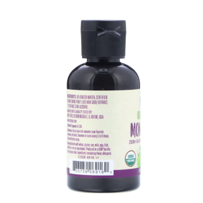 733739069160 - NOW Foods, Organic Monk Fruit, Liquid Sweetener, 2 fl oz (59 ml) - gallery image 2