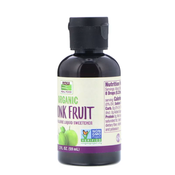 733739069160 - NOW Foods, Organic Monk Fruit, Liquid Sweetener, 2 fl oz (59 ml) - gallery image 7