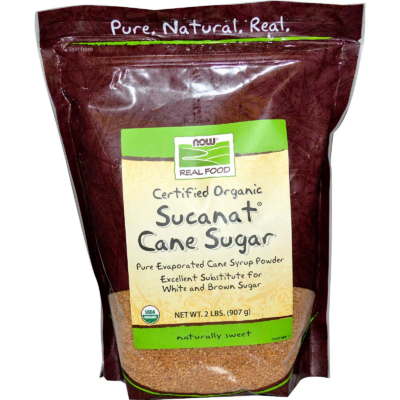 733739069658 - NOW Foods, Real Food, Organic Sucanat Cane Sugar, 2 lbs (907 g)