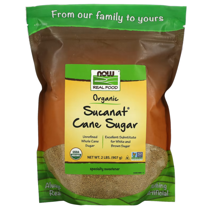 733739069658 - NOW Foods, Real Food, Organic Sucanat Cane Sugar, 2 lbs (907 g) - gallery image 3