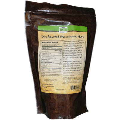 733739070197 - NOW Foods, Real Food, Macadamia Nuts, Dry Roasted & Sea Salted, 9 oz (255 g) - gallery image 2