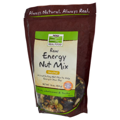 733739070302 - NOW Foods, Real Food, Raw Energy Nut Mix, Unsalted, 16 oz (454 g)