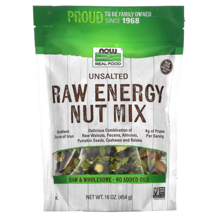 733739070302 - NOW Foods, Real Food, Raw Energy Nut Mix, Unsalted, 16 oz (454 g) - gallery image 7