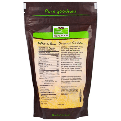 733739070661 - NOW Foods, Real Food, Whole, Raw Cashews, Unsalted, 10 oz (284 g) - gallery image 2