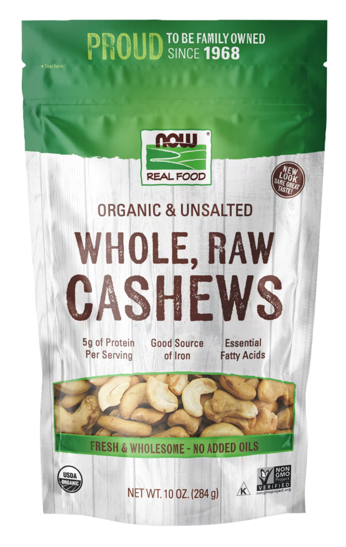 733739070661 - NOW Foods, Real Food, Whole, Raw Cashews, Unsalted, 10 oz (284 g) - gallery image 5
