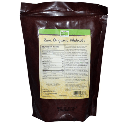 733739070746 - NOW Foods, Real Food, Organic Raw Walnuts, Unsalted, 12 oz (340 g) - gallery image 2