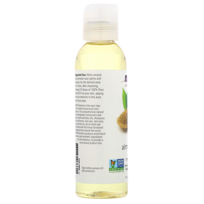 733739076601 - NOW Foods, Solutions, Sweet Almond Oil, Unscented, 4 fl oz (118 ml) - gallery image 5