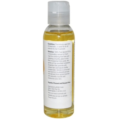 733739076656 - NOW Foods, Solutions, Apricot Oil, 4 fl oz (118 ml) - gallery image 2