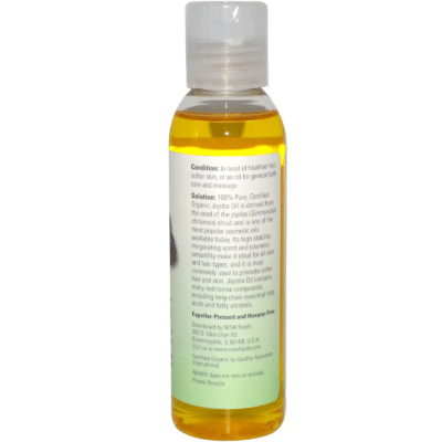 733739077134 - NOW Foods, Solutions, Jojoba Oil, 4 fl oz (118 ml) - gallery image 2