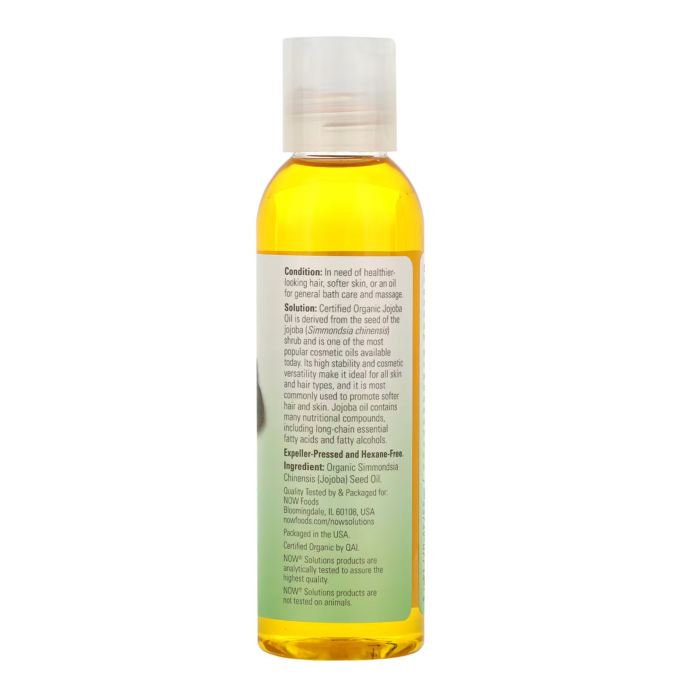 733739077134 - NOW Foods, Solutions, Jojoba Oil, 4 fl oz (118 ml) - gallery image 4