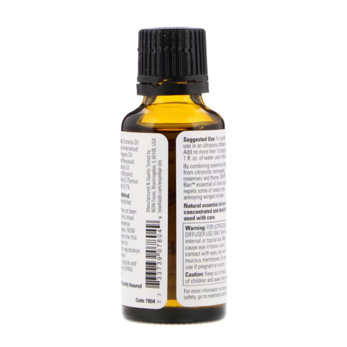733739078049 - NOW Foods, Essential Oils, Bug Ban™, 1 fl oz (30 ml) - gallery image 6