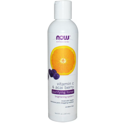 733739079992 - NOW Foods, Solutions, Purifying Toner, Vitamin C & Acai Berry, 8 fl oz (237 ml)