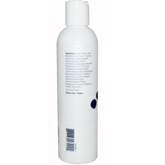 733739079992 - NOW Foods, Solutions, Purifying Toner, Vitamin C & Acai Berry, 8 fl oz (237 ml) - gallery image 2