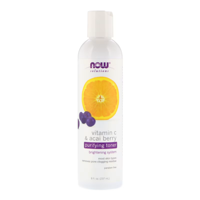 733739079992 - NOW Foods, Solutions, Purifying Toner, Vitamin C & Acai Berry, 8 fl oz (237 ml) - gallery image 3