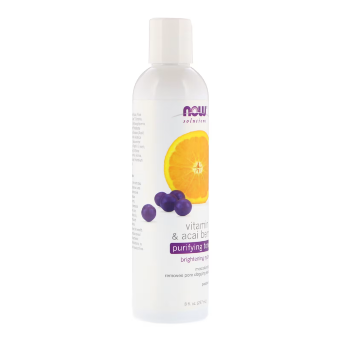 733739079992 - NOW Foods, Solutions, Purifying Toner, Vitamin C & Acai Berry, 8 fl oz (237 ml) - gallery image 4