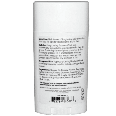 733739080677 - NOW Foods, Solutions, Long-Lasting Deodorant, Lavender, 2.2 oz (62 g) - gallery image 2