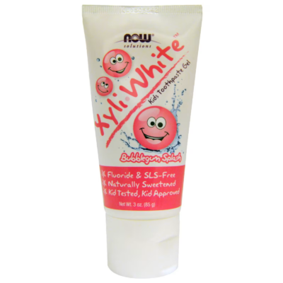 733739080882 - NOW Foods, Xyli-White™, Kid's Toothpaste Gel, Bubblegum Splash, 3 oz (85 g)