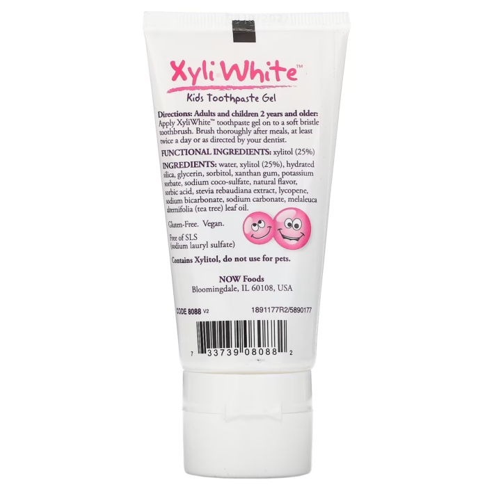 733739080882 - NOW Foods, Xyli-White™, Kid's Toothpaste Gel, Bubblegum Splash, 3 oz (85 g) - gallery image 4