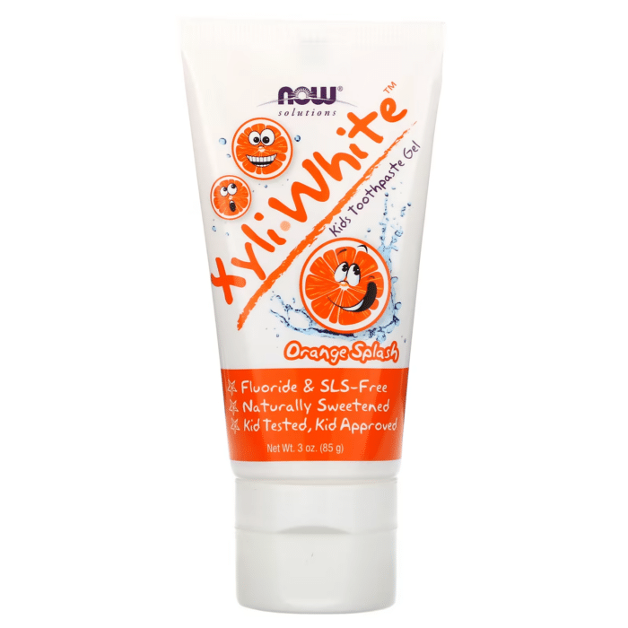 733739080899 - NOW Foods, Xyli-White™, Kids Toothpaste Gel, Orange Splash, 3 oz (85 g) - gallery image 3