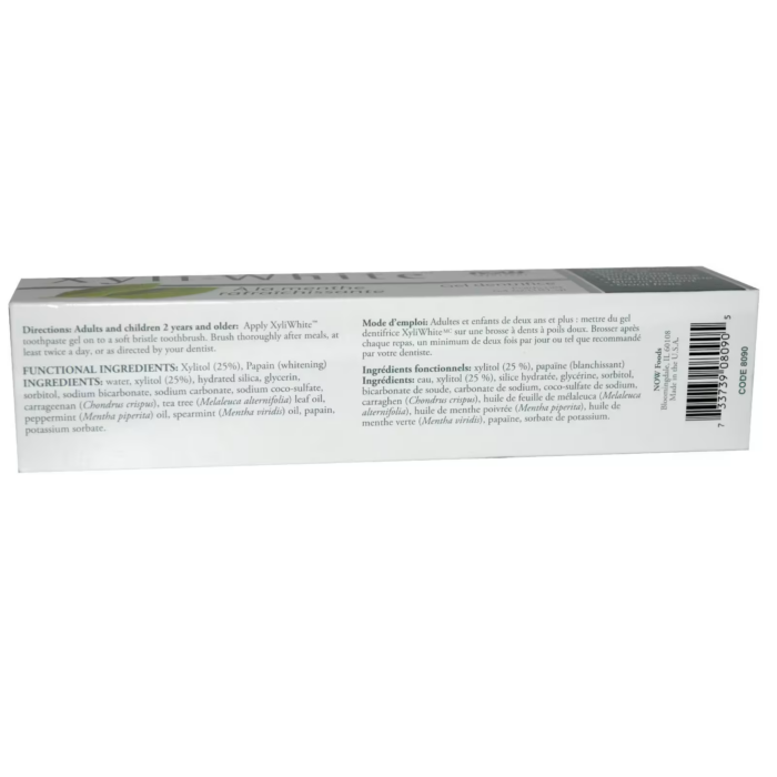 733739080905 - NOW Foods, Solutions, XyliWhite, Toothpaste Gel, Refreshmint, 6.4 oz (181 g) - gallery image 2