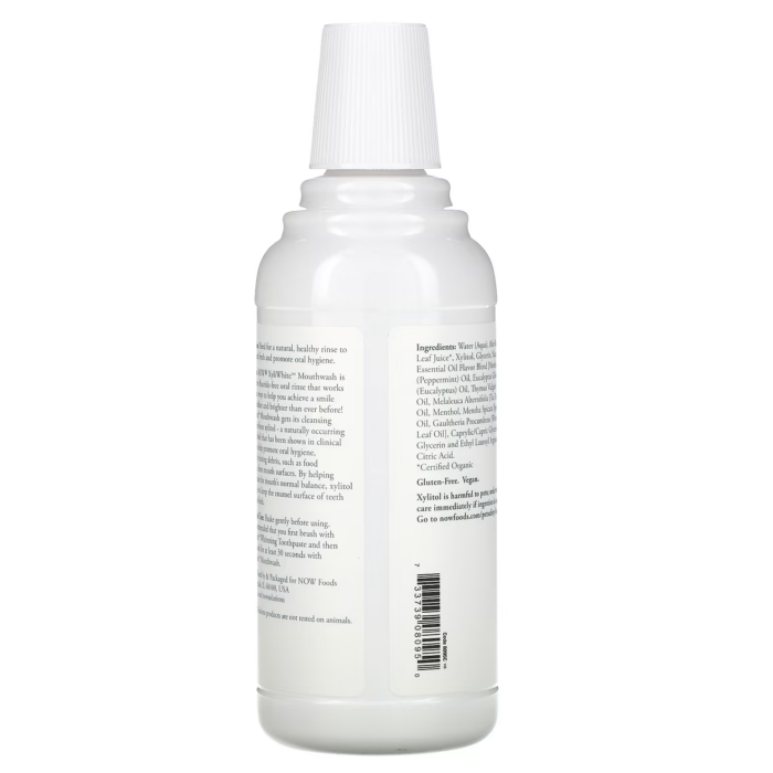 733739080950 - NOW Foods, Solutions, XyliWhite Mouthwash, Fluoride-Free, Refreshmint, 16 fl oz (473 ml) - gallery image 9