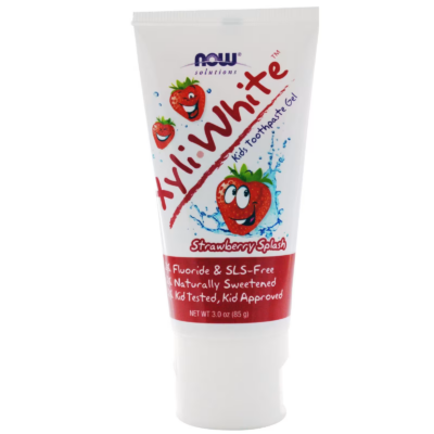 733739080974 - NOW XyliWhite Kids Toothpaste Gel - Strawberry Splash, 85 g.