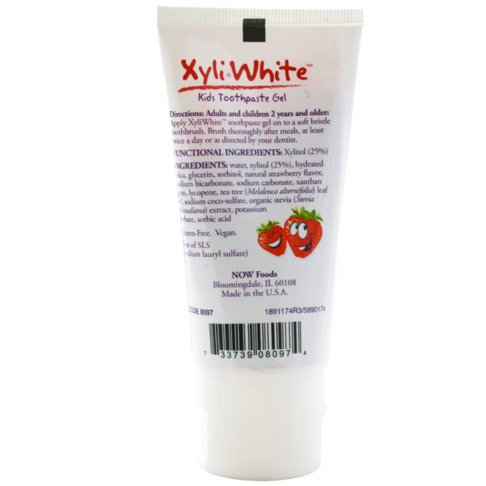 733739080974 - NOW XyliWhite Kids Toothpaste Gel - Strawberry Splash, 85 g. - gallery image 2