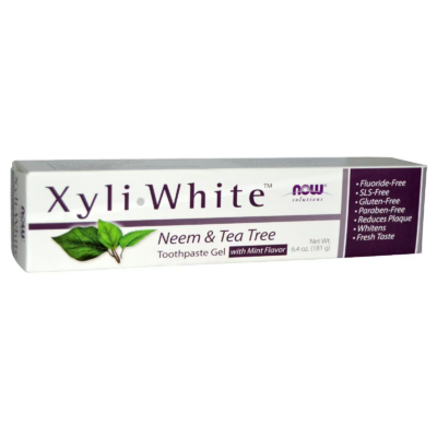 733739081018 - NOW XyliWhite Toothpaste Gel - Neem & Tea Tree (Fluoride Free), 181 g.
