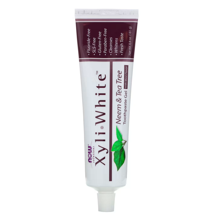 733739081018 - NOW XyliWhite Toothpaste Gel - Neem & Tea Tree (Fluoride Free), 181 g. - gallery image 9