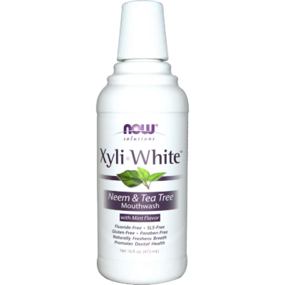 733739081032 - NOW Foods, Solutions, XyliWhite™ Mouthwash, Neem & Tea Tree with Mint, 16 fl oz (473 ml)