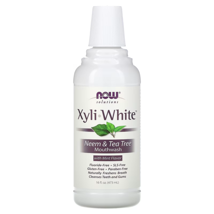 733739081032 - NOW Foods, Solutions, XyliWhite™ Mouthwash, Neem & Tea Tree with Mint, 16 fl oz (473 ml) - gallery image 3