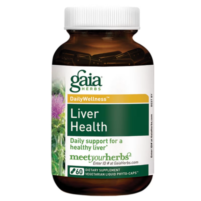751063399005 - Gaia Herbs Liver Health Liquid Phyto-Caps, 60 caps. - gallery image 2