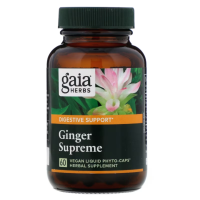 751063403801 - Gaia Herbs Ginger Supreme Liquid Phyto-Caps, 60 caps.