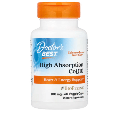 753950000698 - Doctor's Best, High Absorption CoQ10 , 100 mg, 60 Veggie Caps