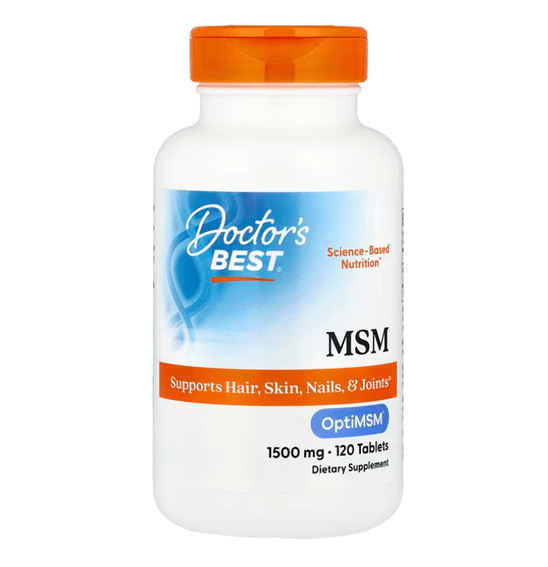 753950000971 - Doctors Best Msm with Optimsmยฎ 1500 Mg 120 Tablets - Threeleaf Wellness Club 753950000971 - Doctor's Best, MSM with OptiMSMยฎ, 1,500 mg, 120 Tablets