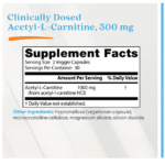 753950001053 - Doctor's Best, Acetyl-L-Carnitine, 60 Veggie Caps (500 mg Per capsule) - gallery image 4