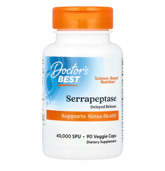 753950001497 - Doctors Best Serrapeptase 90 Veggie Caps - Threeleaf Wellness Club 753950001497 - Doctor's Best, Serrapeptase, 90 Veggie Caps
